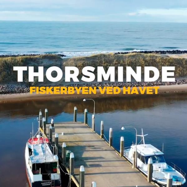 Thorsminde-fiskerbyen ved havet