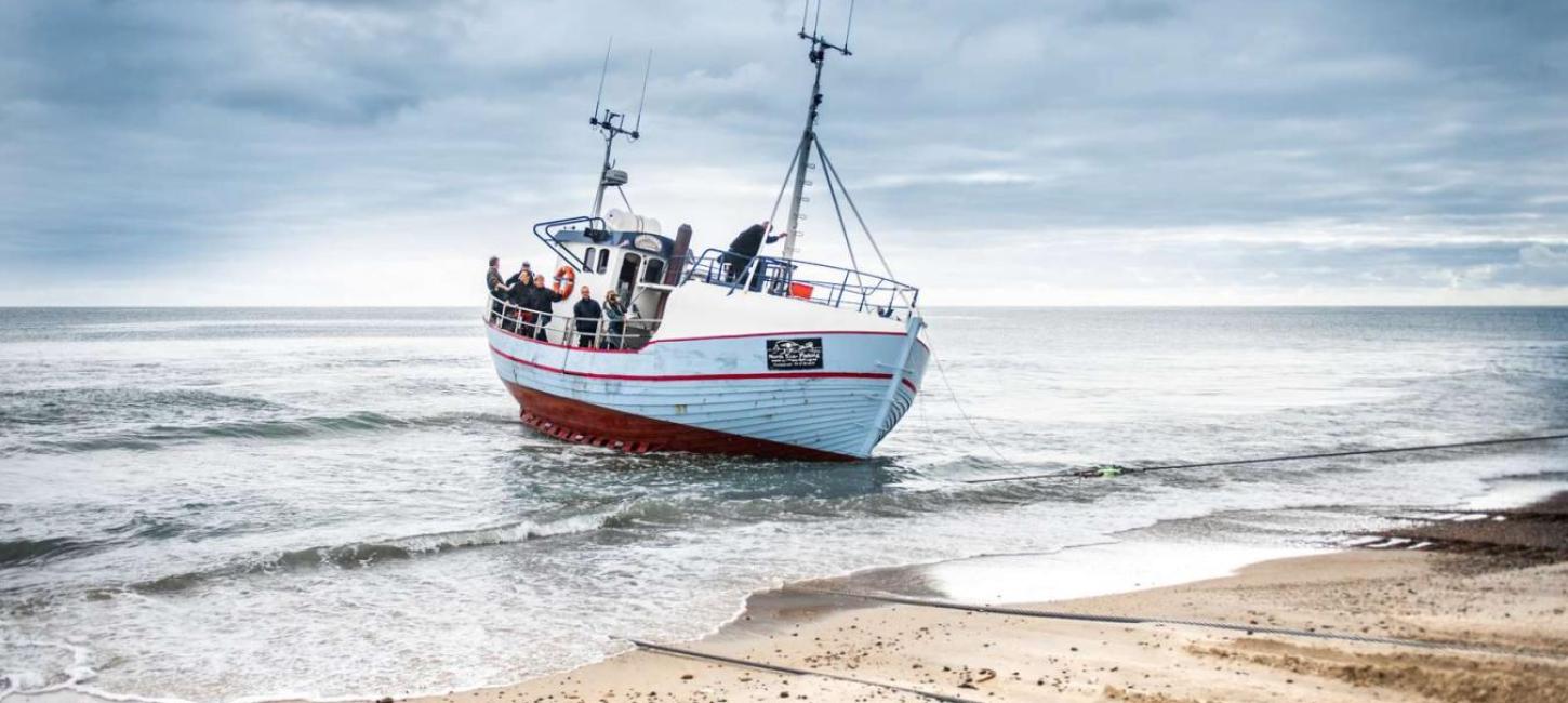 Fiskekutter på vesterhavet