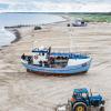 Thorupstrand-fiskebåde på strand sommer 2020