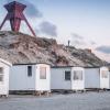 Blokhus strand sømærke og badehuse