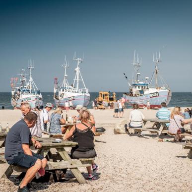 Mennesker i Thorupstrand