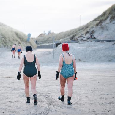 Vinterbadning i Løkken