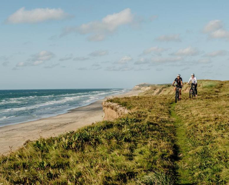MTB ved klitterne_Rubjerg Knude Fyr