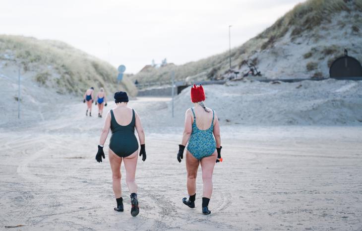 Vinterbadning i Løkken